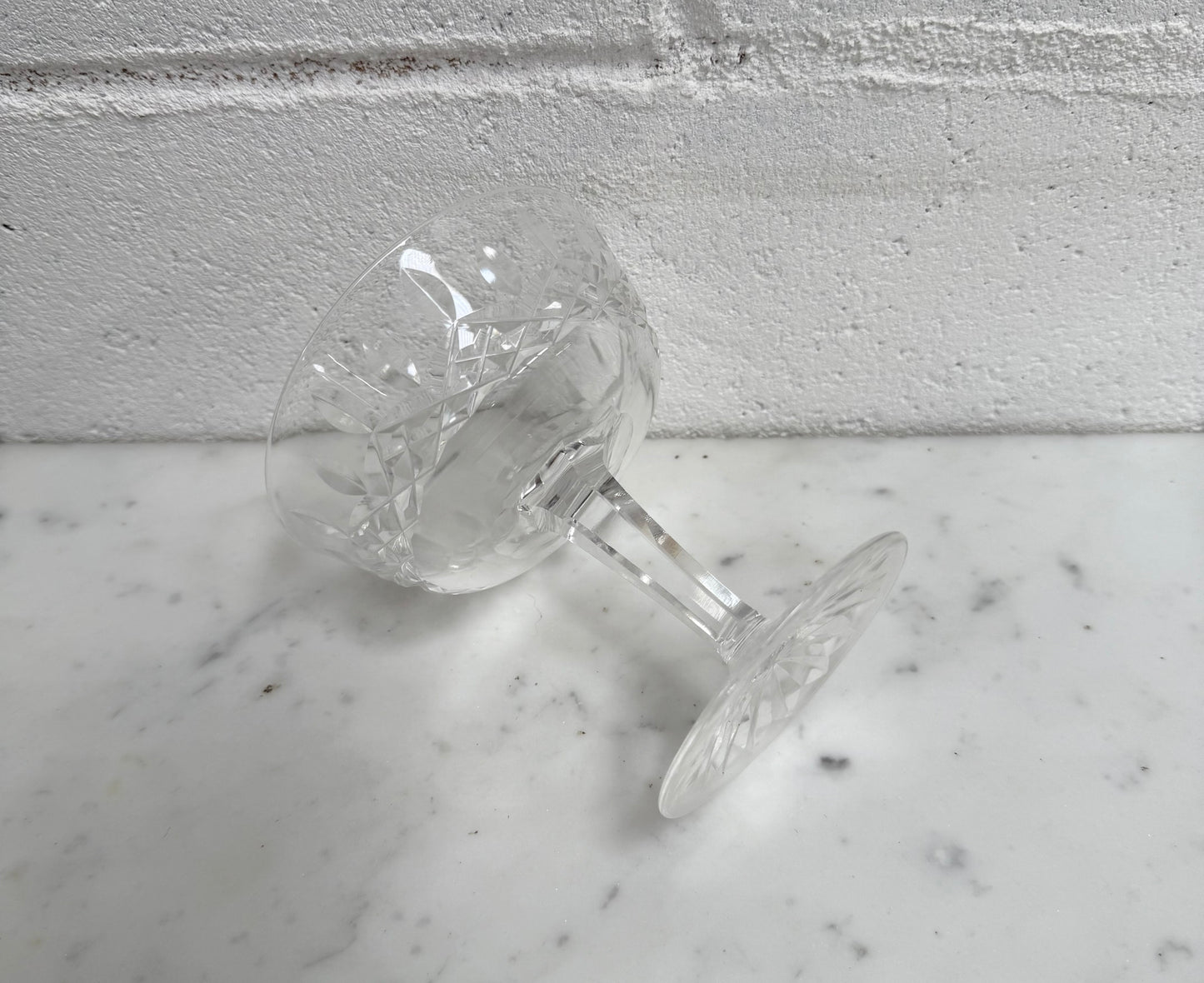 Set of 4 Vintage Waterford Crystal Champagne Glasses With Lismore Pattern