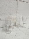 Set of 4 Vintage Lismore Pattern Waterford Crystal Sherry Glasses | Antique & Vintage | Moonee Ponds Antiques | Australia Wide Delivery
