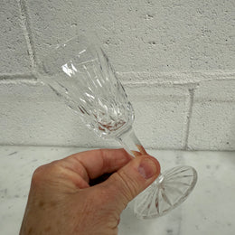 Set of 4 Vintage Lismore Pattern Waterford Crystal Sherry Glasses