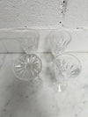 Set of 4 Vintage Lismore Pattern Waterford Crystal Sherry Glasses | Antique & Vintage | Moonee Ponds Antiques | Australia Wide Delivery