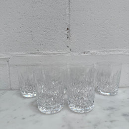 Vintage Set of Six Waterford Crystal Tumblers Lismore Pattern