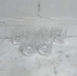 Vintage Set of Six Waterford Crystal Tumblers Lismore Pattern | Antique & Vintage | Moonee Ponds Antiques | Australia Wide Delivery