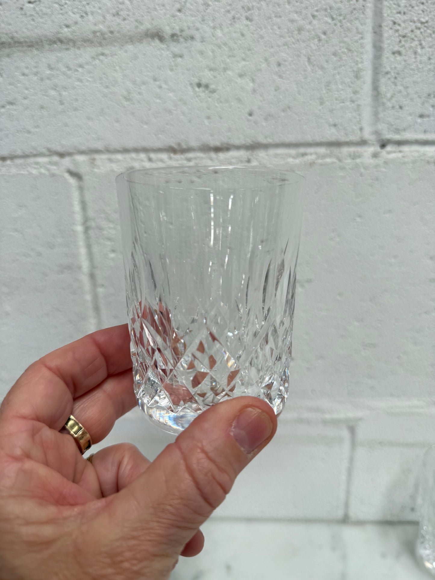 Vintage Set of Six Waterford Crystal Tumblers Lismore Pattern