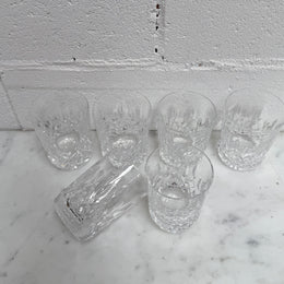 Vintage Set of Six Waterford Crystal Tumblers Lismore Pattern