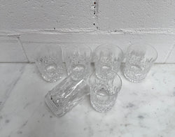 Vintage Set of Six Waterford Crystal Tumblers Lismore Pattern | Antique & Vintage | Moonee Ponds Antiques | Australia Wide Delivery