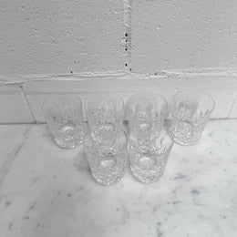 Vintage Set of Six Waterford Crystal Tumblers Lismore Pattern