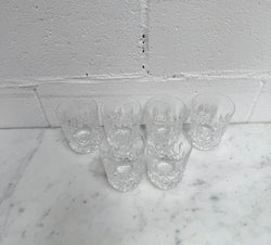 Vintage Set of Six Waterford Crystal Tumblers Lismore Pattern | Antique & Vintage | Moonee Ponds Antiques | Australia Wide Delivery