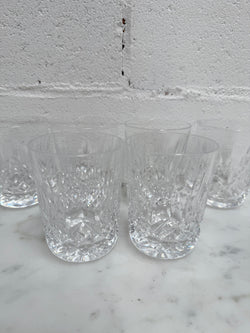 Vintage Set of Six Waterford Crystal Tumblers Lismore Pattern | Antique & Vintage | Moonee Ponds Antiques | Australia Wide Delivery
