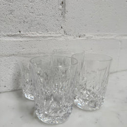 Vintage Set of Four Waterford Crystal Tumblers Lismore Pattern
