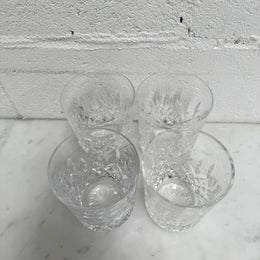 Vintage Set of Four Waterford Crystal Tumblers Lismore Pattern