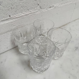 Vintage Set of Four Waterford Crystal Tumblers Lismore Pattern