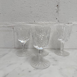 Set of 4 Vintage Waterford Crystal Sherry/Port Glasses Lismore Pattern