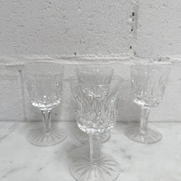 Set of 4 Vintage Waterford Crystal Sherry/Port Glasses Lismore Pattern