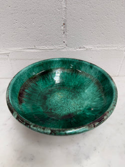 Majolica Green Glazed Bowl | Antique & Vintage | Moonee Ponds Antiques | Australia Wide Delivery