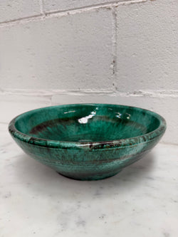 Majolica Green Glazed Bowl | Antique & Vintage | Moonee Ponds Antiques | Australia Wide Delivery