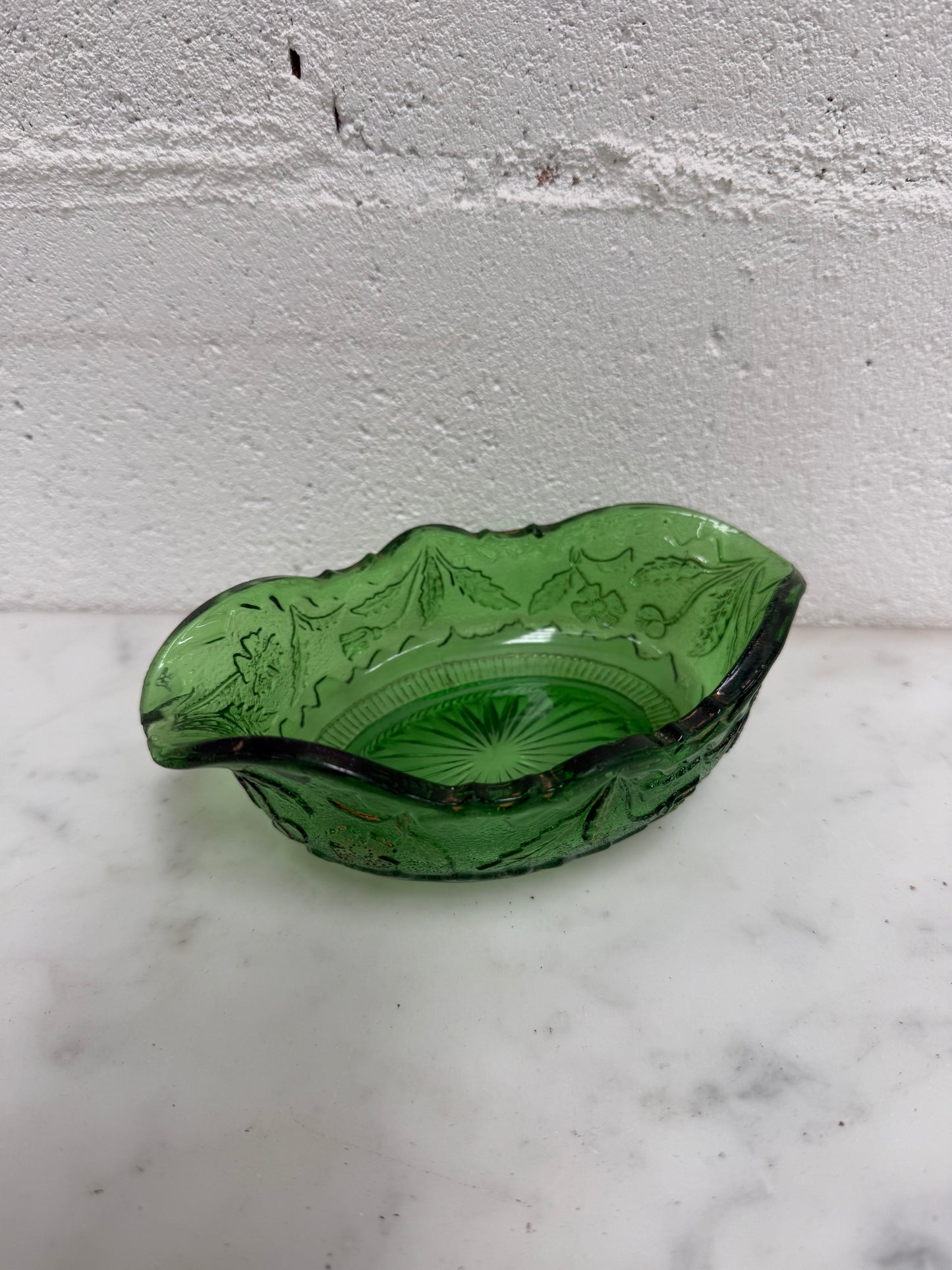 Vintage Garden Glass Bowl