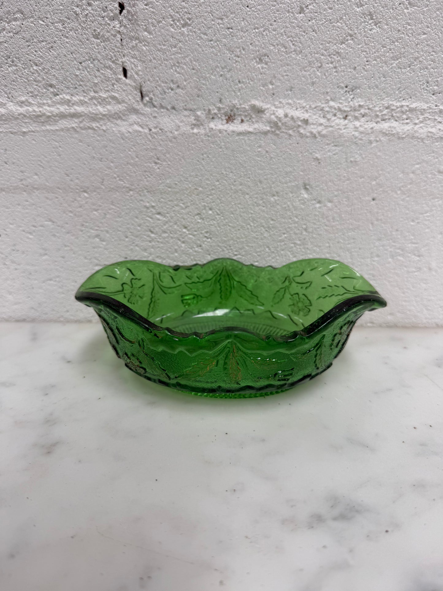 Vintage Garden Glass Bowl