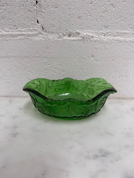 Vintage Garden Glass Bowl