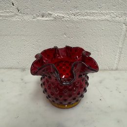 Vintage Fenton Ware Ruby Red Vase