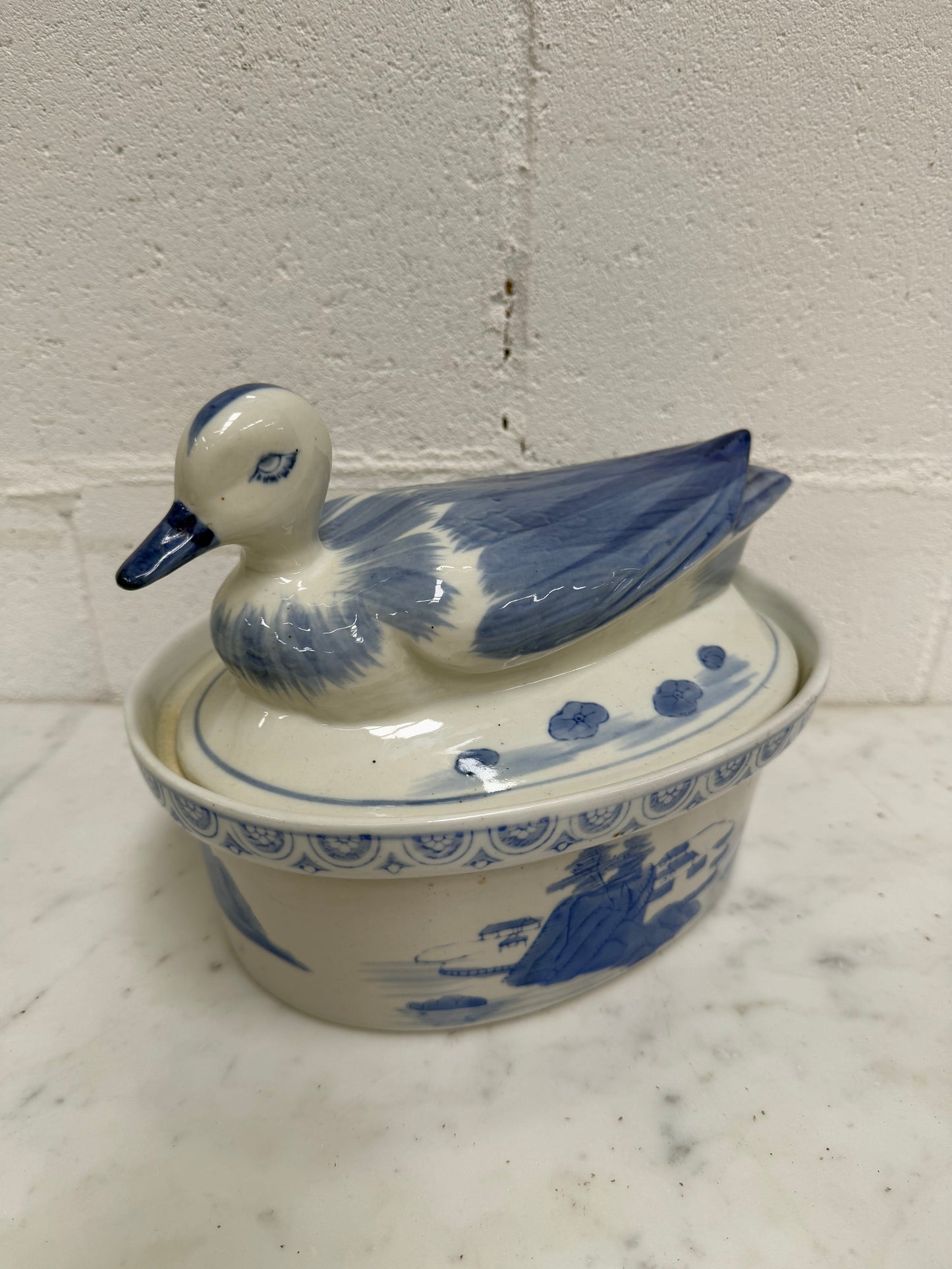 Vintage Chinese Duck Tureen