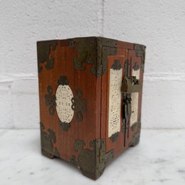 Vintage Chinese Lockable Jewellery Box