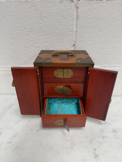 Vintage Chinese Lockable Jewellery Box | Antique & Vintage | Moonee Ponds Antiques | Australia Wide Delivery