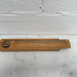 Vintage Wooden Pencil Case