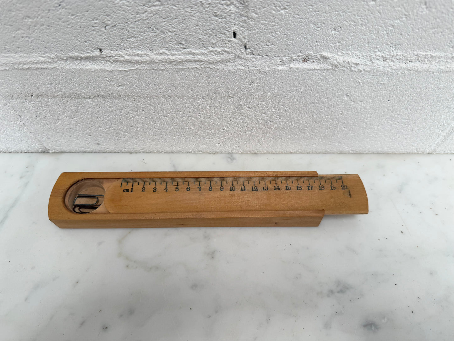 Vintage Wooden Pencil Case