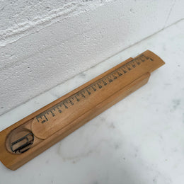 Vintage Wooden Pencil Case