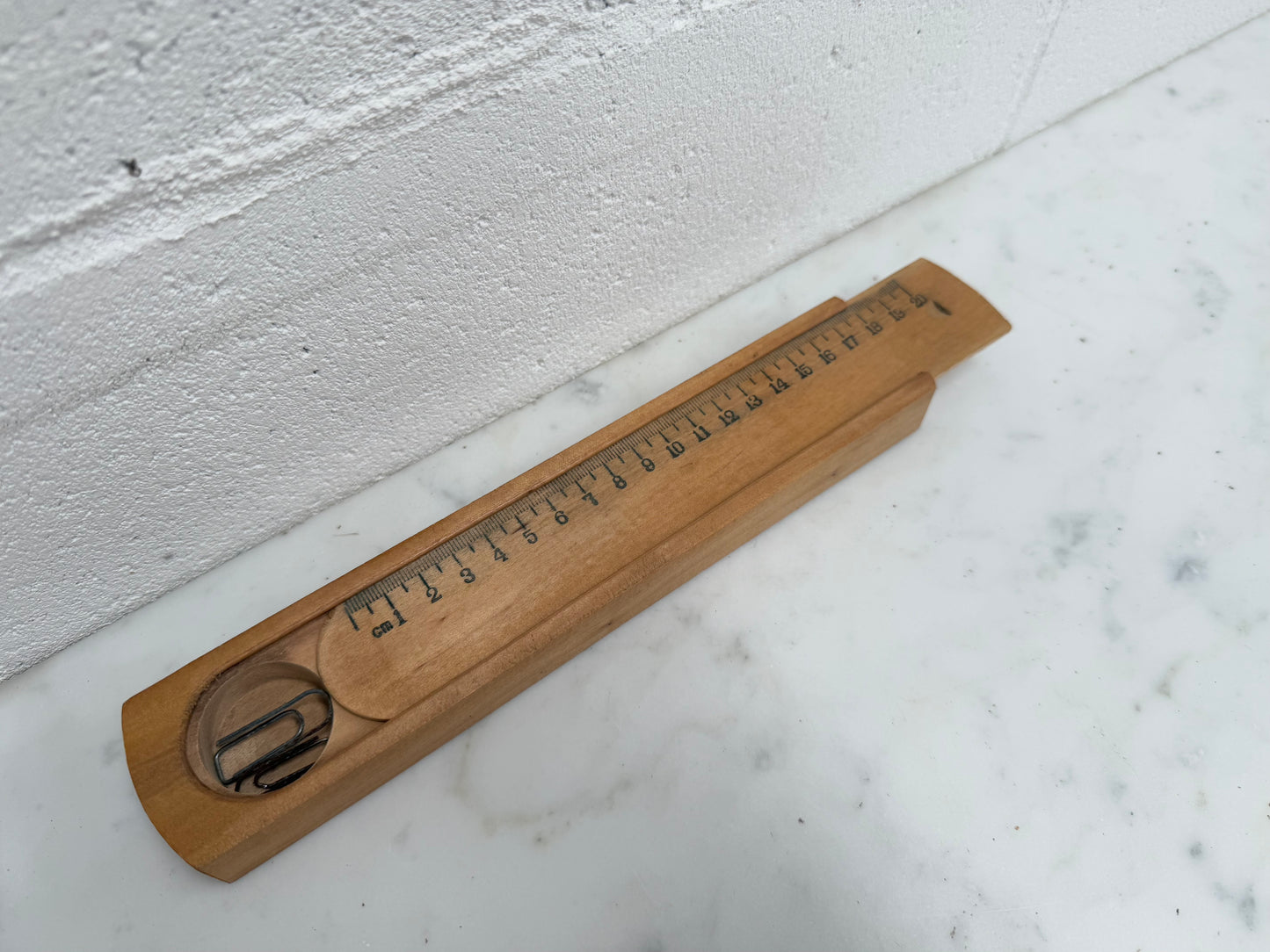 Vintage Wooden Pencil Case