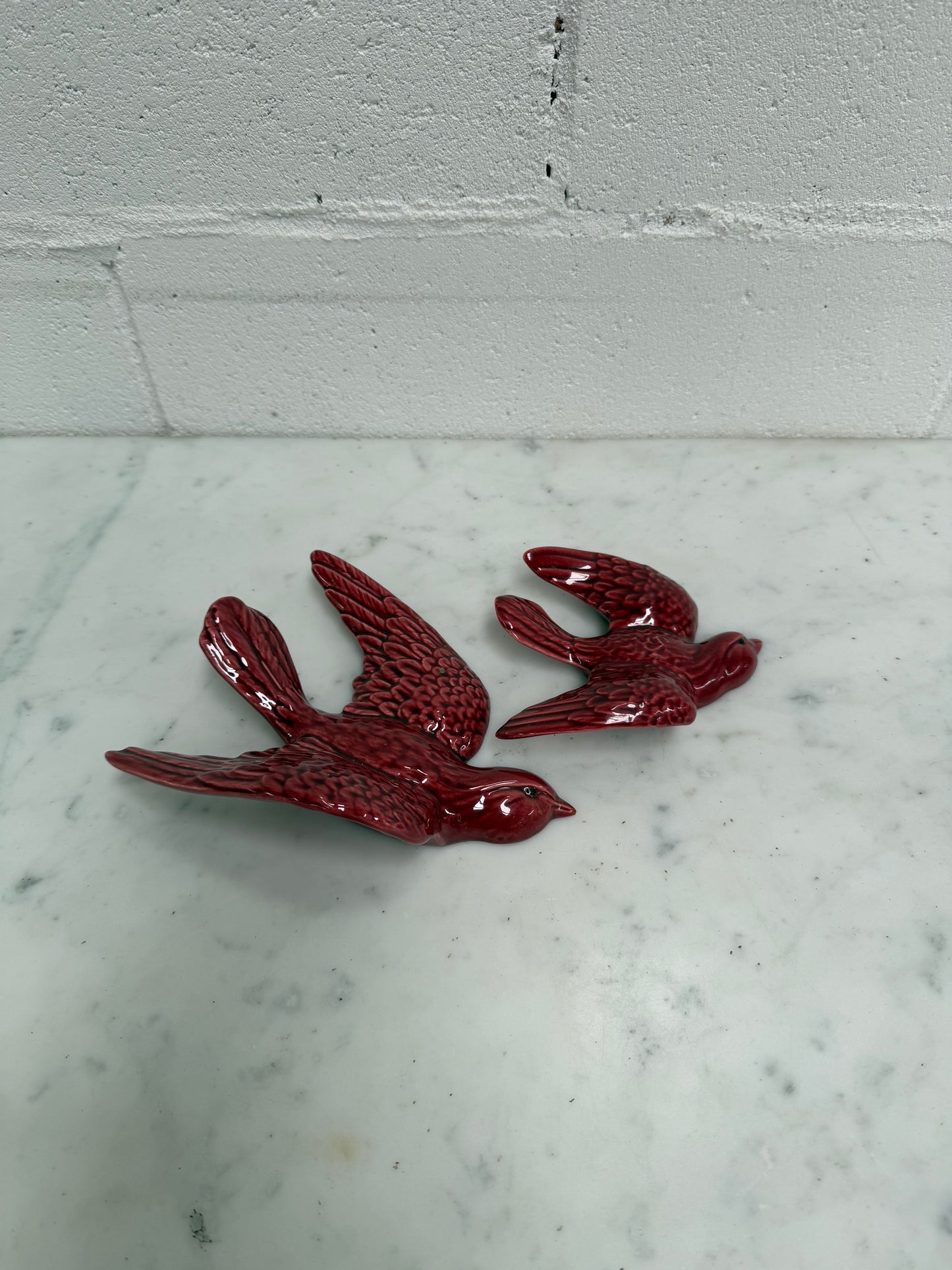 Pair of Vintage Rosedale Flying Birds