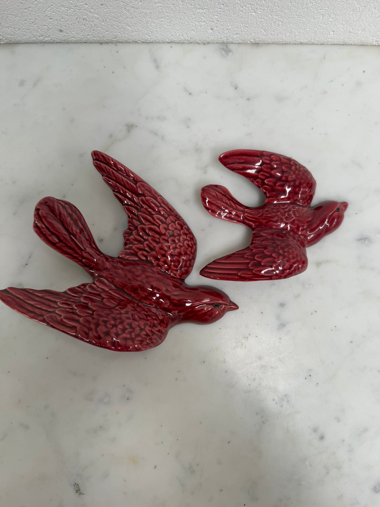 Pair of Vintage Rosedale Flying Birds