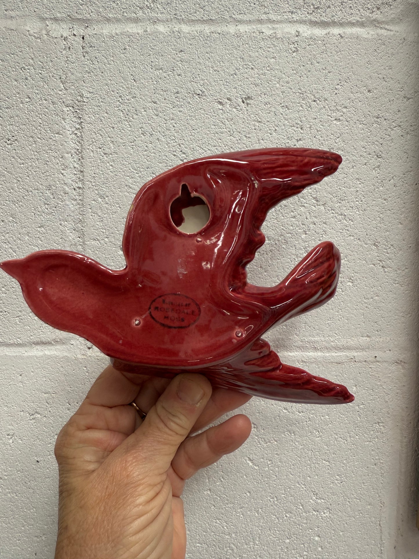 Pair of Vintage Rosedale Flying Birds