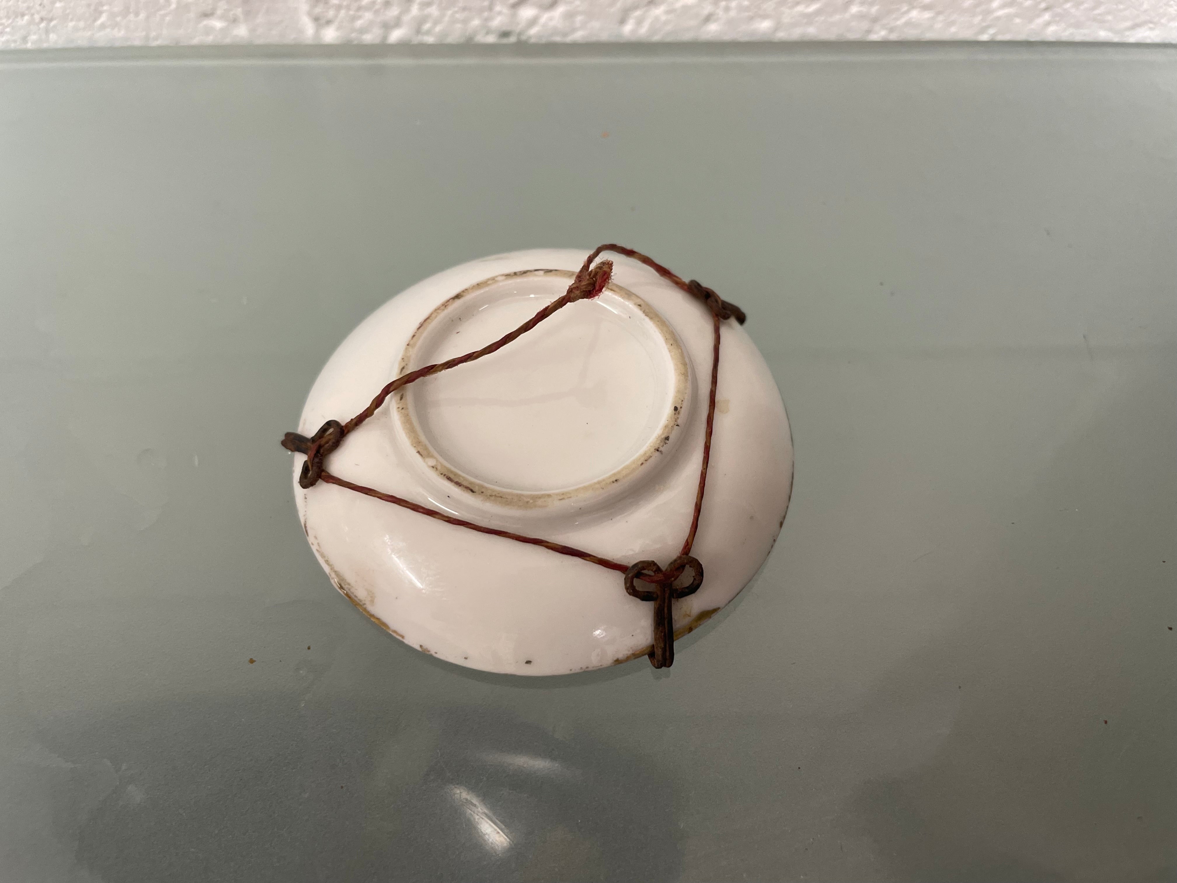 Antique Miniature Hand Painted Dish
