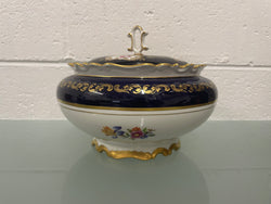Reichenbach Baroque Cobalt Blue Serving Tray & Tureen | Antique & Vintage | Moonee Ponds Antiques | Australia Wide Delivery