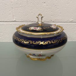 Reichenbach Baroque Cobalt Blue Serving Tray & Tureen