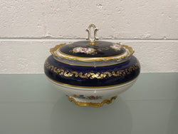 Reichenbach Baroque Cobalt Blue Serving Tray & Tureen | Antique & Vintage | Moonee Ponds Antiques | Australia Wide Delivery