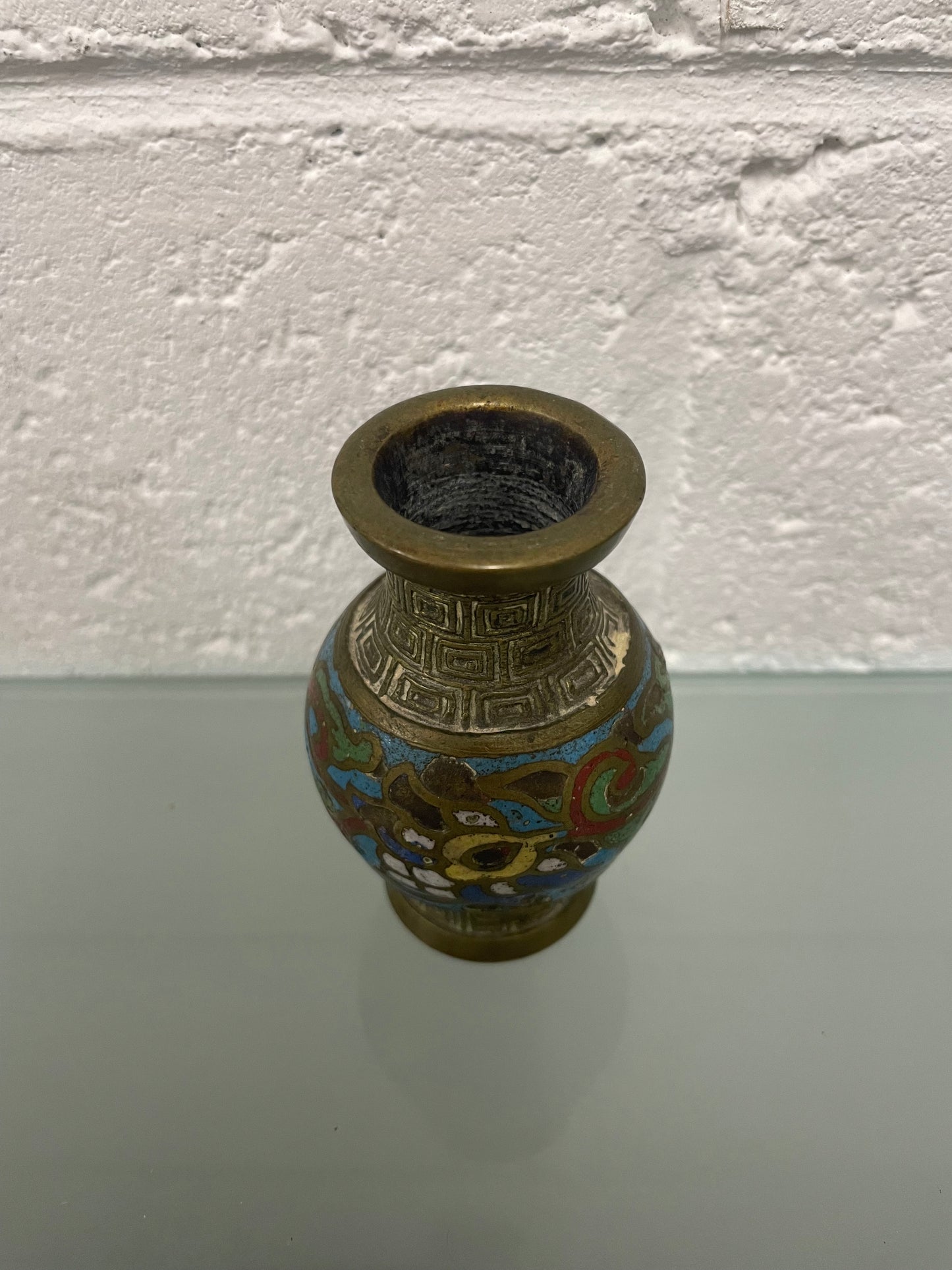 Antique Miniature Cloisonné Vase