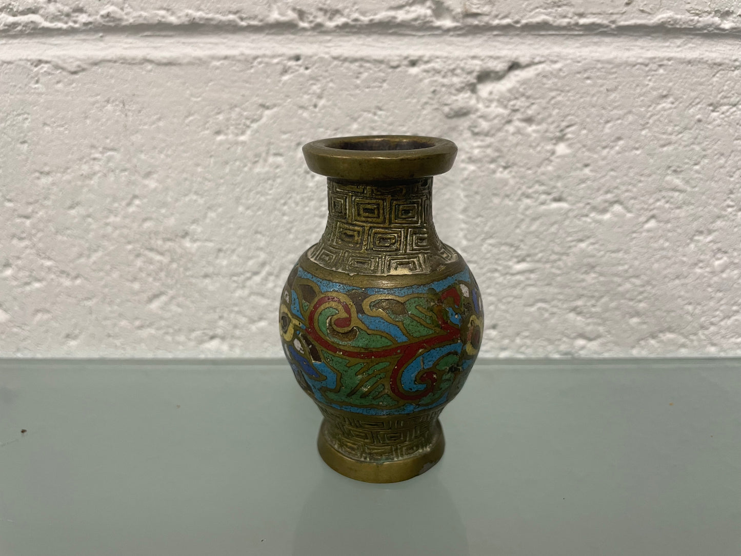 Antique Miniature Cloisonné Vase