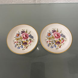 Pair of Royal Worcester trinket dishes with delightful floral pattern. Please see photos as they help form part of the description.