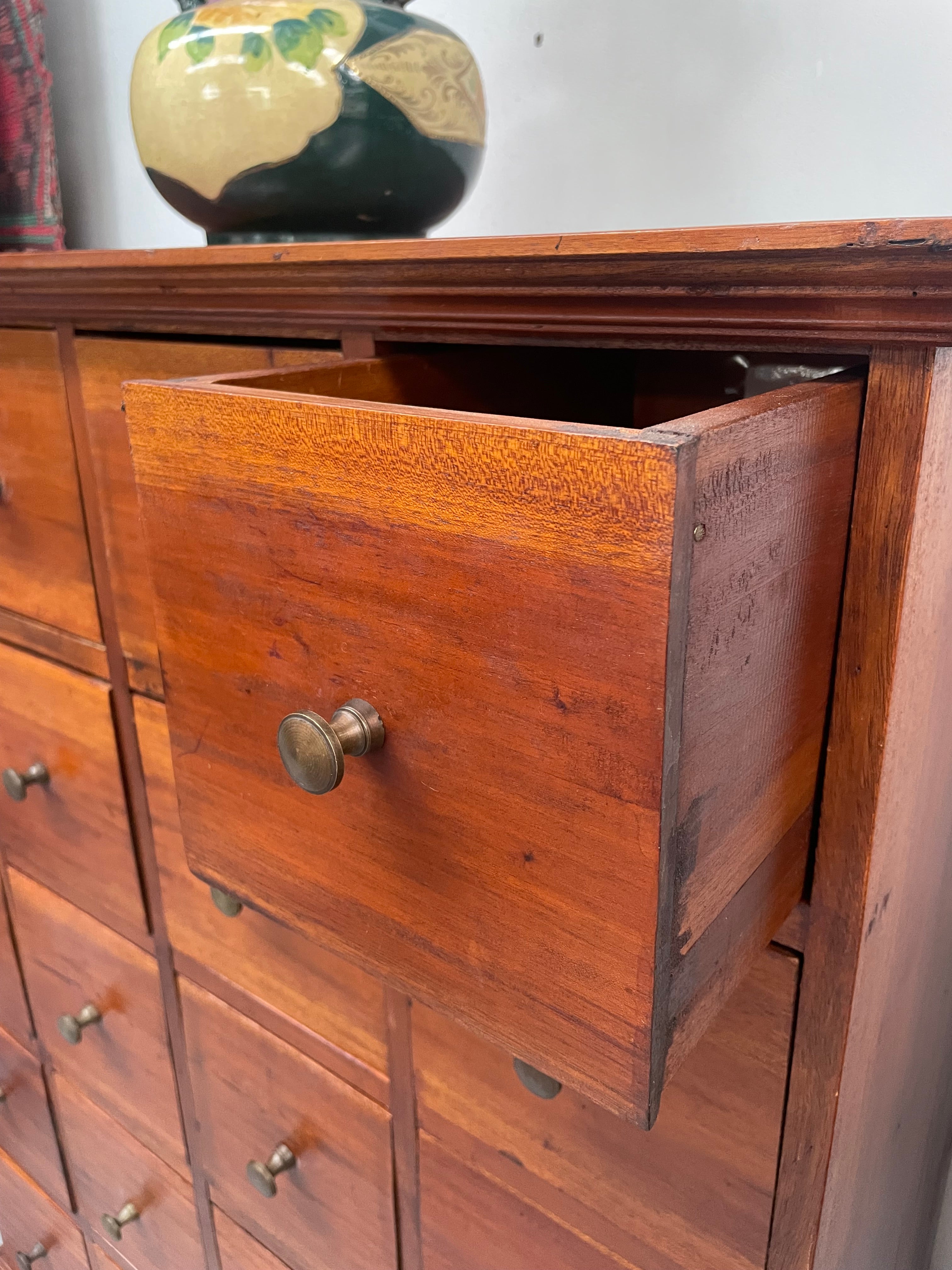 Vintage Mahogany Multi Drawer Storage Cabinet | Antique & Vintage | Moonee Ponds Antiques | Australia Wide Delivery