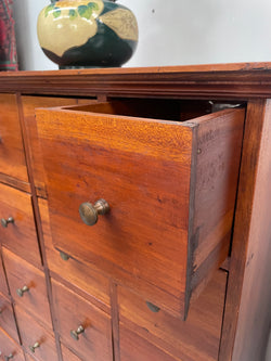 Vintage Mahogany Multi Drawer Storage Cabinet | Antique & Vintage | Moonee Ponds Antiques | Australia Wide Delivery