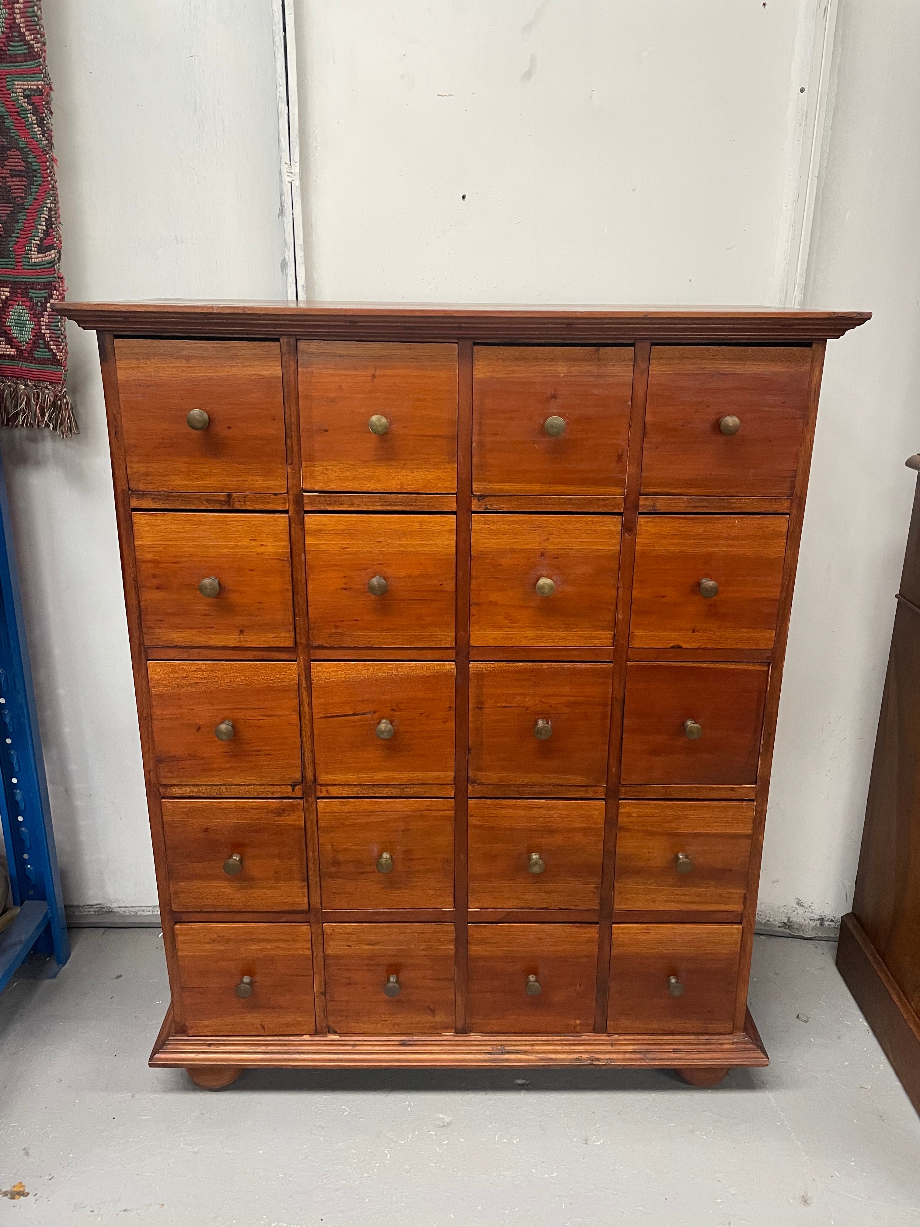 Vintage Mahogany Multi Drawer Storage Cabinet | Antique & Vintage | Moonee Ponds Antiques | Australia Wide Delivery
