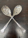 Pair of Silver Plated Berry Serving Spoons | Antique & Vintage | Moonee Ponds Antiques | Australia Wide Delivery