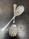Pair of Silver Plated Berry Serving Spoons | Antique & Vintage | Moonee Ponds Antiques | Australia Wide Delivery