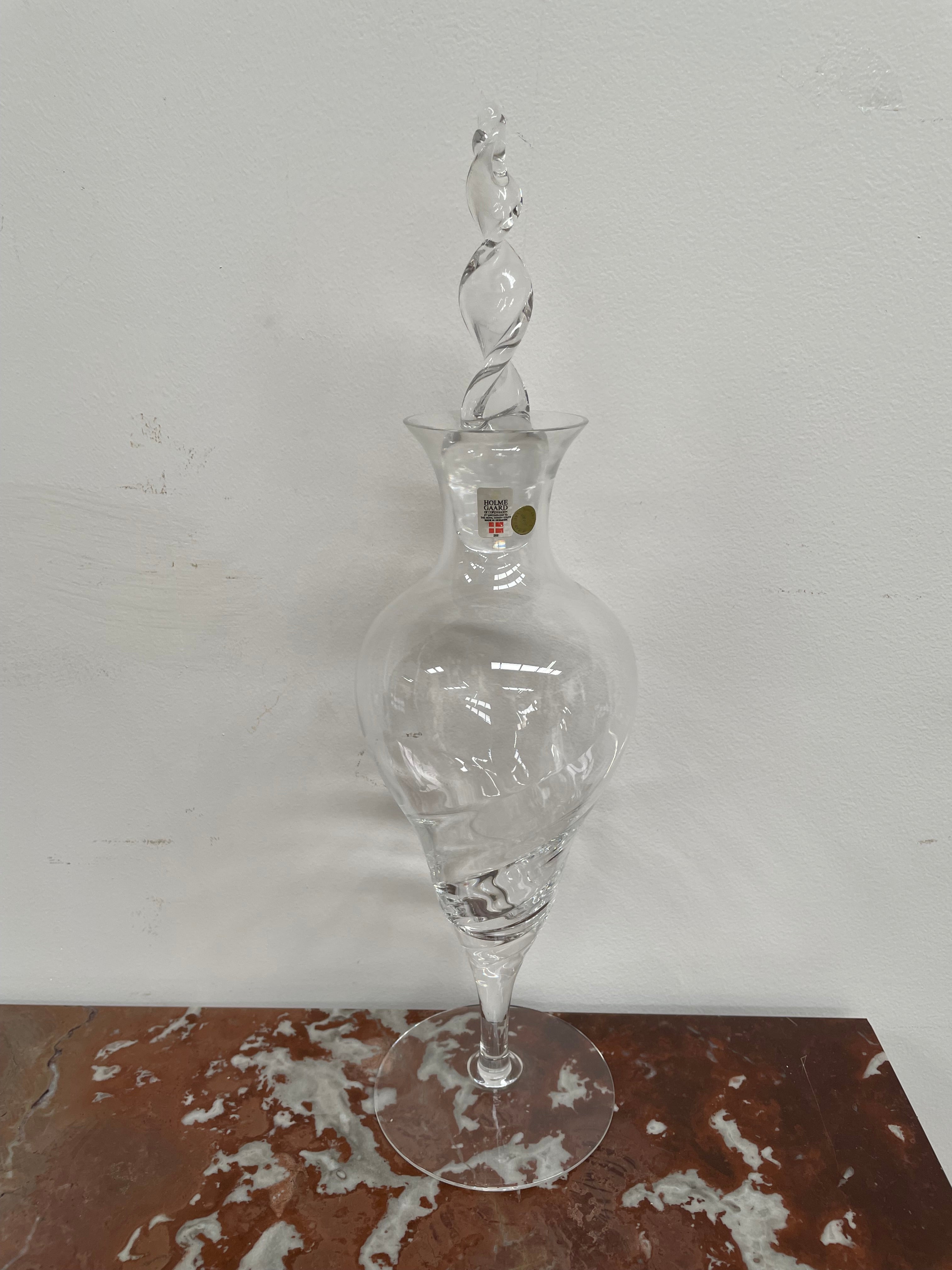 Vintage "Xanadu" Arje Griegst Glass Decanter from Holmegaard