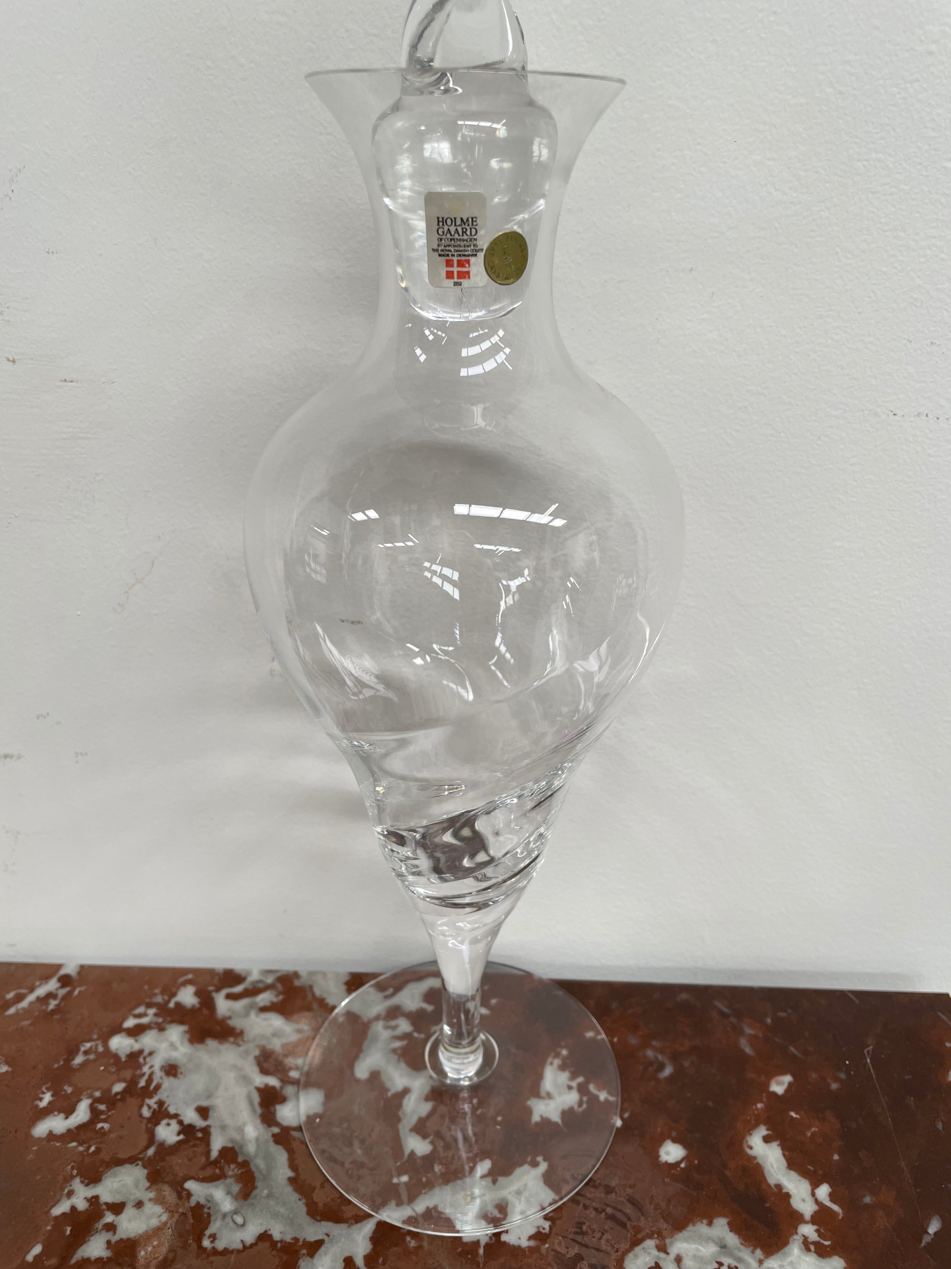 Vintage "Xanadu" Arje Griegst Glass Decanter from Holmegaard | Antique & Vintage | Moonee Ponds Antiques | Australia Wide Delivery