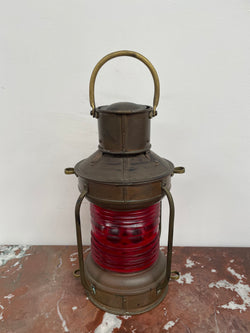 Vintage copper and Brass ships Signal lantern | Antique & Vintage | Moonee Ponds Antiques | Australia Wide Delivery