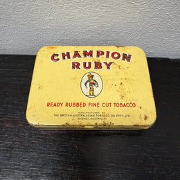 Champion Ruby 202 Australian Tobacco Tin