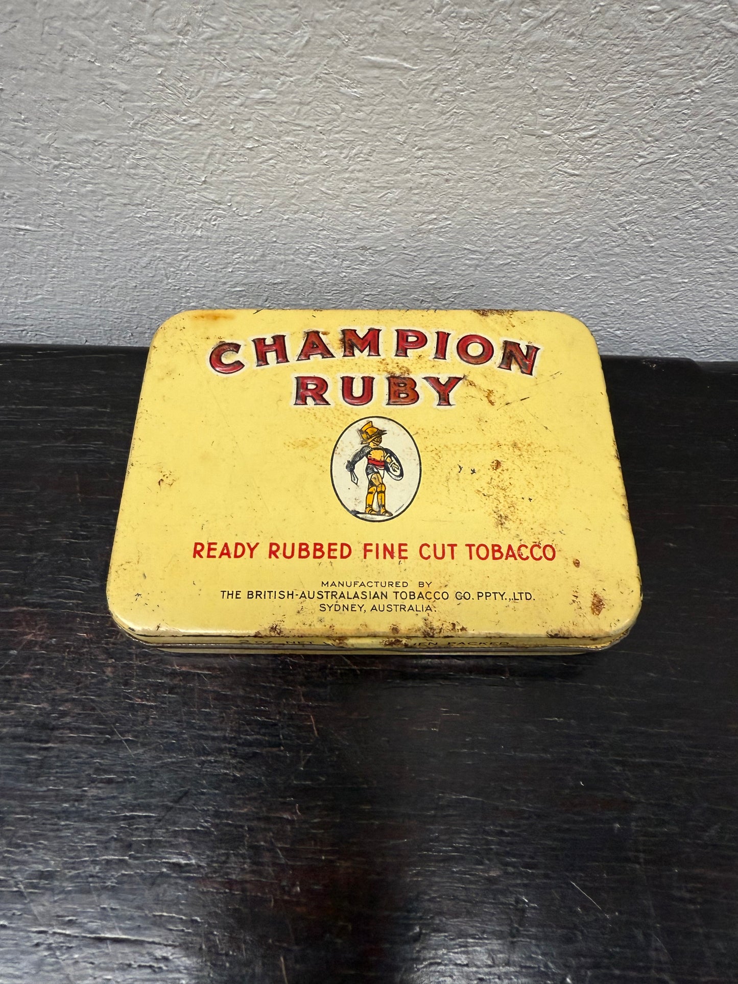 Champion Ruby 202 Australian Tobacco Tin
